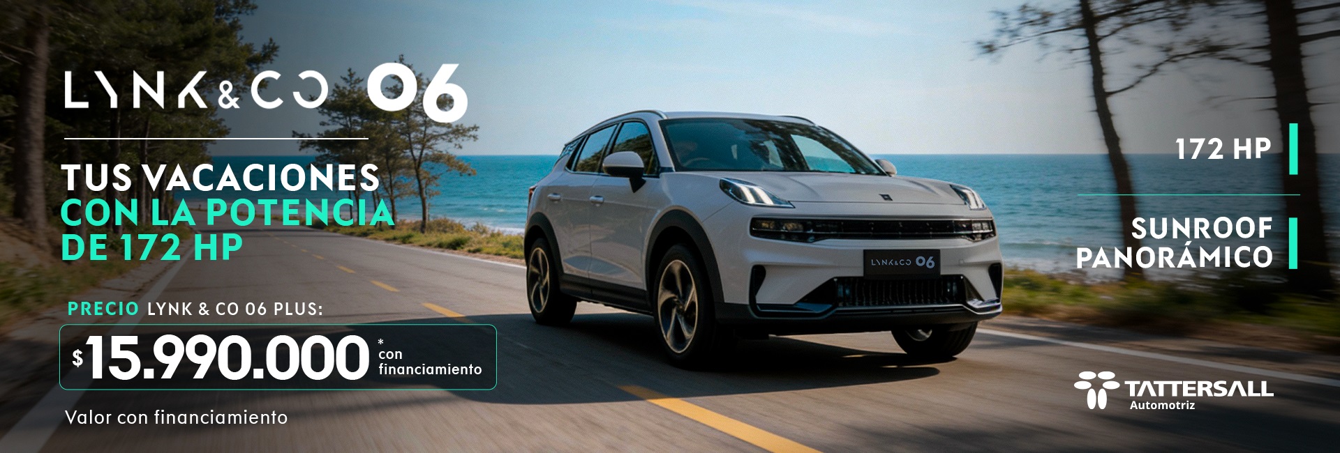 Tus vacaiones con la potencia de 172 HP